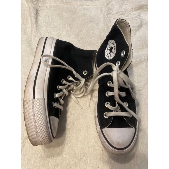 CONVERSE Chuck Taylor All Star Canvas High Top Sneaker Unisex Size 5 Black - Picture 3 of 9